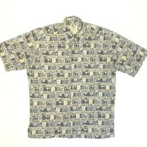 Kahala John Severson Men's Large Hawaiian Aloha Shirt Golf Balls Bags Trophies